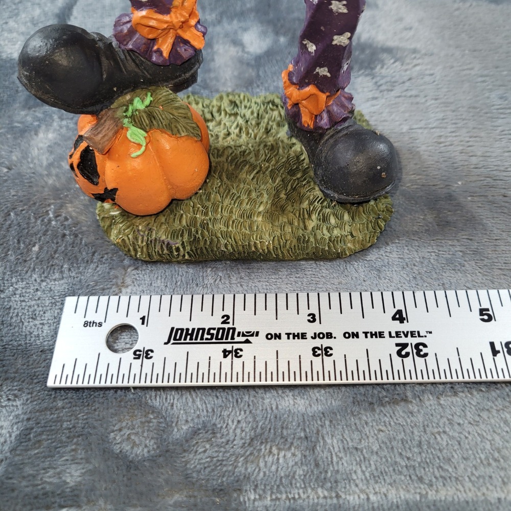 Midwestern Home Products Pumpkin Head Scarecrow Halloween Figurine 10" Statue - Picture 6 of 7